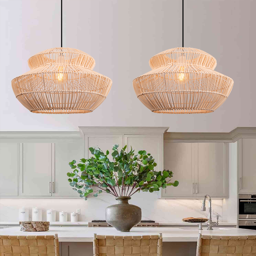 Creative Rattan Pendant Light for Dining Room