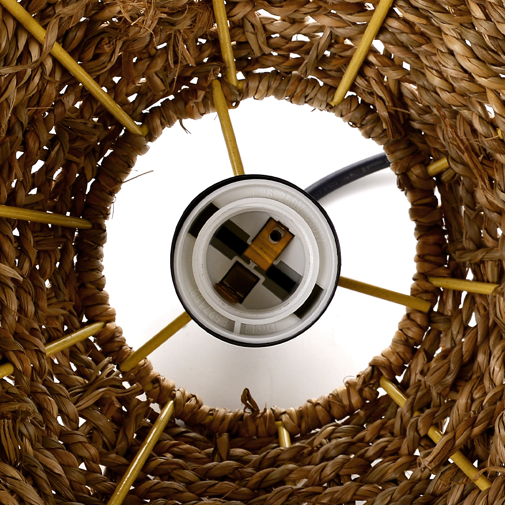 Water Droplet-shaped Restaurant Island Seagrass Chandelier