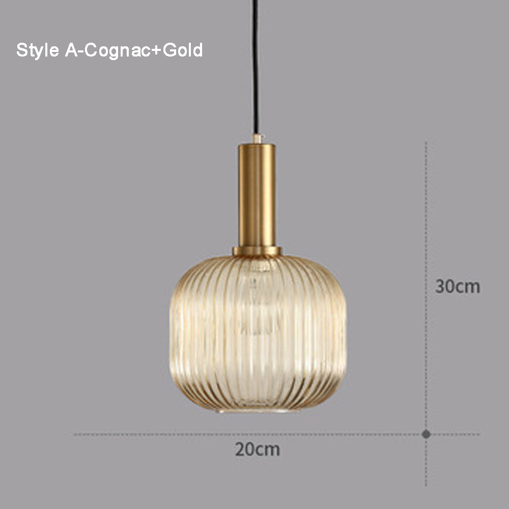 Dark Green Small Glass Pendant Light Kitchen Island Restaurant Retro Chandelier American Home Lighting
