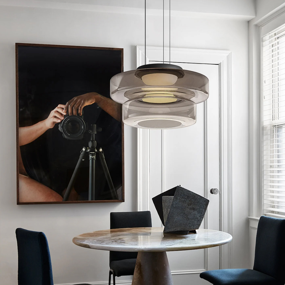 Modern Elegant Glass Pendant Light Fixtures for Living Room Dining Room