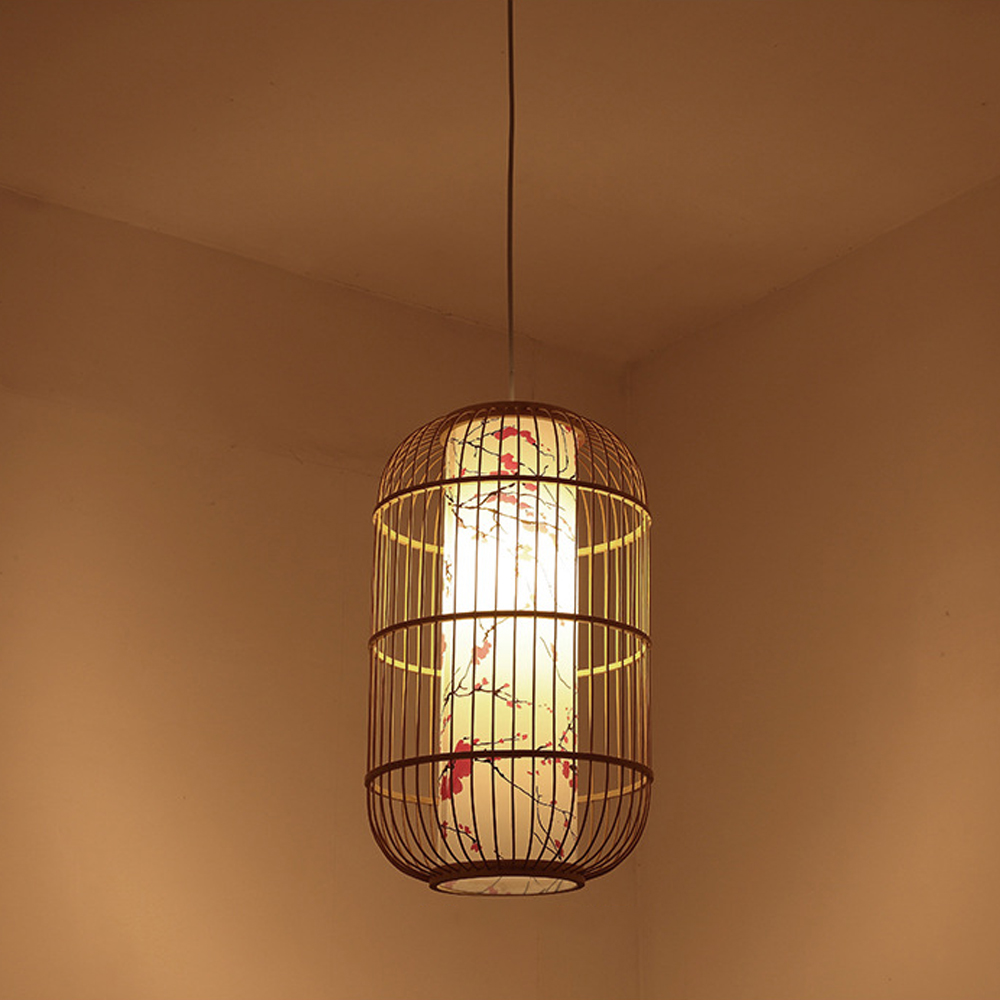 Japanese Restaurant Bamboo Lantern Chandelier Light Balcony Corridor Decorative Lamp