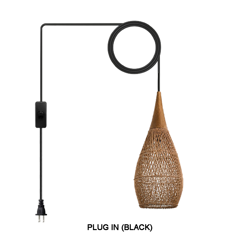 Coastal Rattan Woven Pendant Light  Farmhouse Artisan Natural Lighting for Dining Rooms