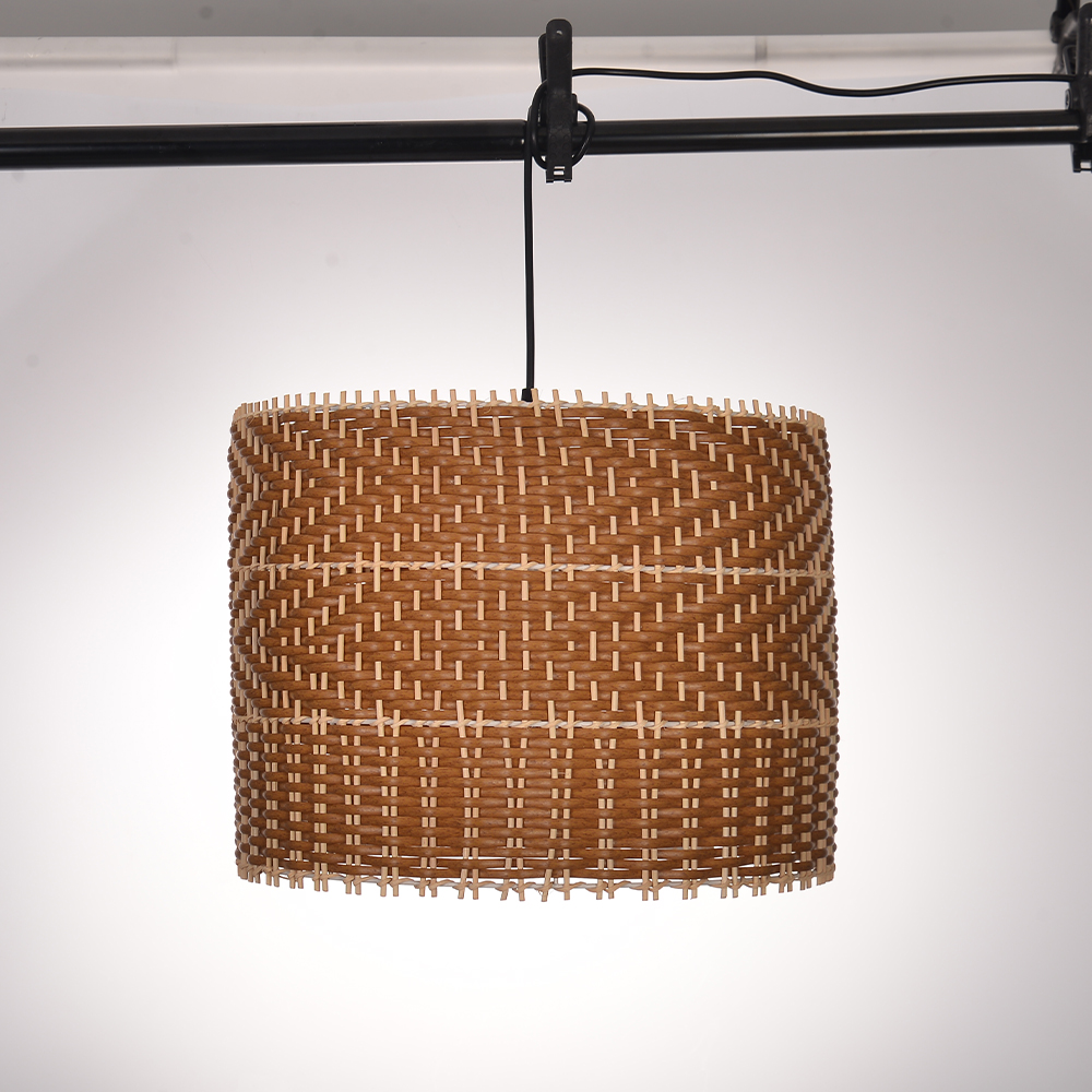 Japandi Creative Round Rattan Hanging Lamp for Dining Rooms and Kitchens
