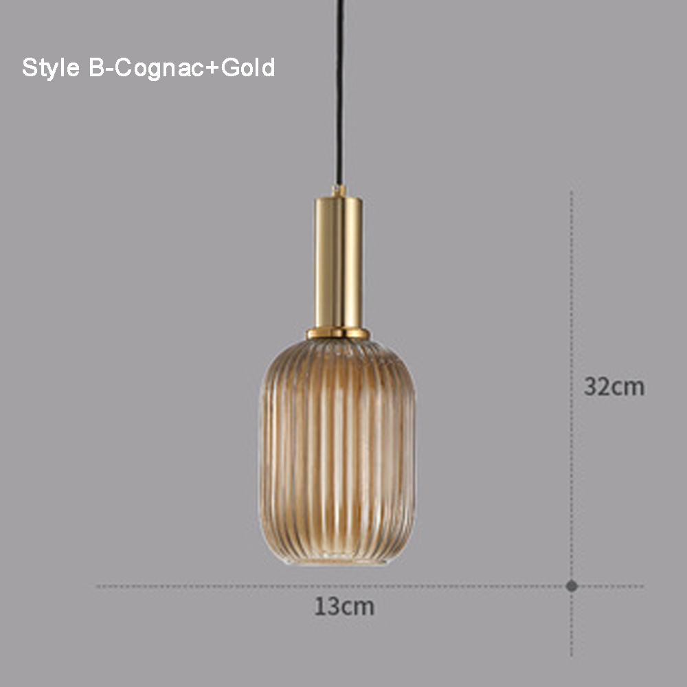 Dark Green Small Glass Pendant Light Kitchen Island Restaurant Retro Chandelier American Home Lighting