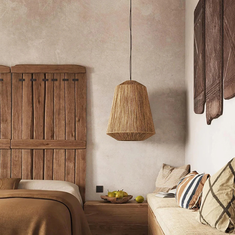 Wabi-sabi Dining Room Hemp Rope Pendant Light B&B Balcony Creative Lampshade