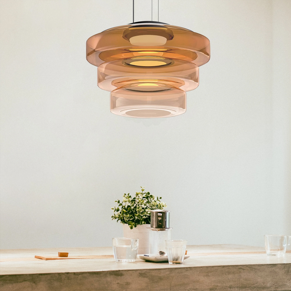 Modern Elegant Glass Pendant Light Fixtures for Living Room Dining Room