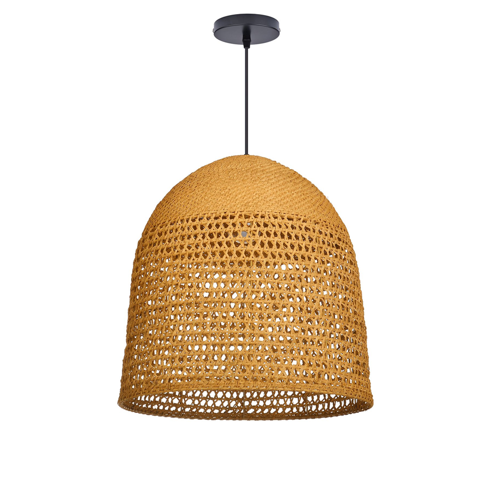 Handmade Modern Kitchen Rattan Pendant Light Living Room Chandeliers