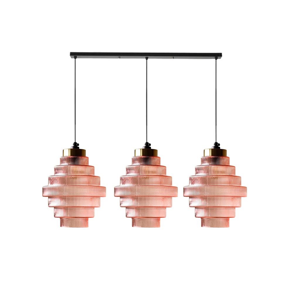 Medieval Antique Glass Pendant Light Entrance Corridor Decorative Lamp
