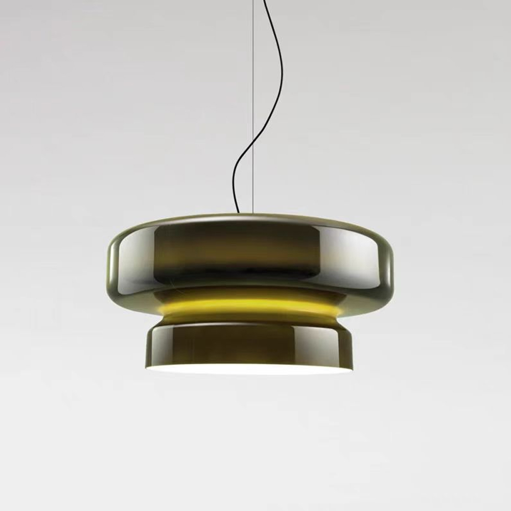 Nordic Glass Pendant Light Mid-Century Modern Minimalist Colored Glass Bar Ambient Light