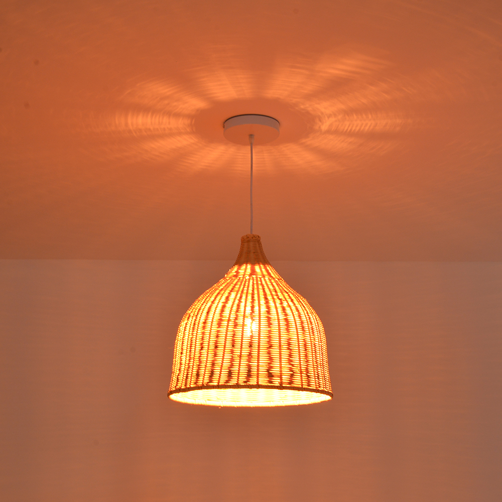 Japanese-style Southeast Asian Chandelier Creative Bamboo Rattan Lampshade