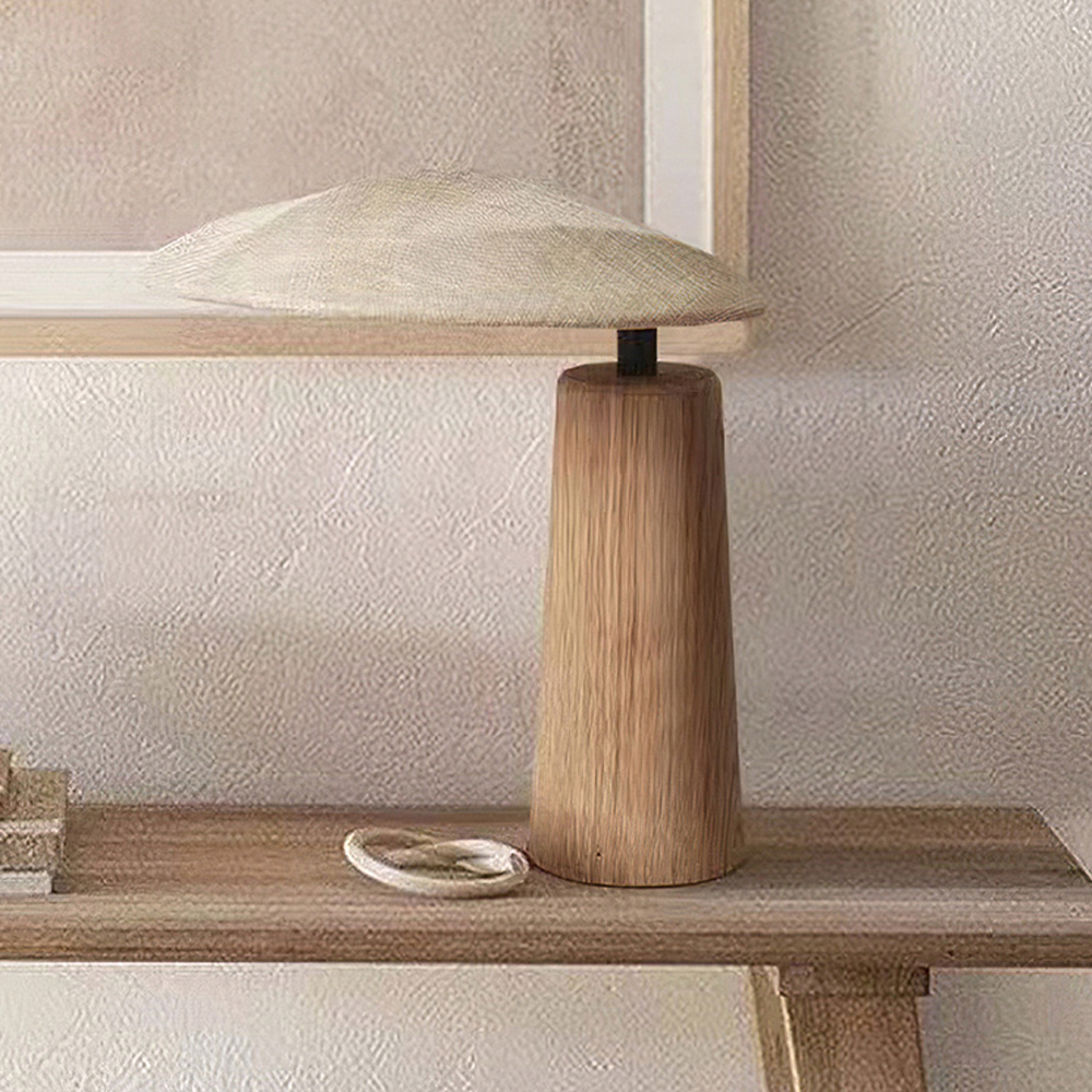 Wabi-sabi Retro LED Table Lamp Fabric Creative Atmosphere Desk Light