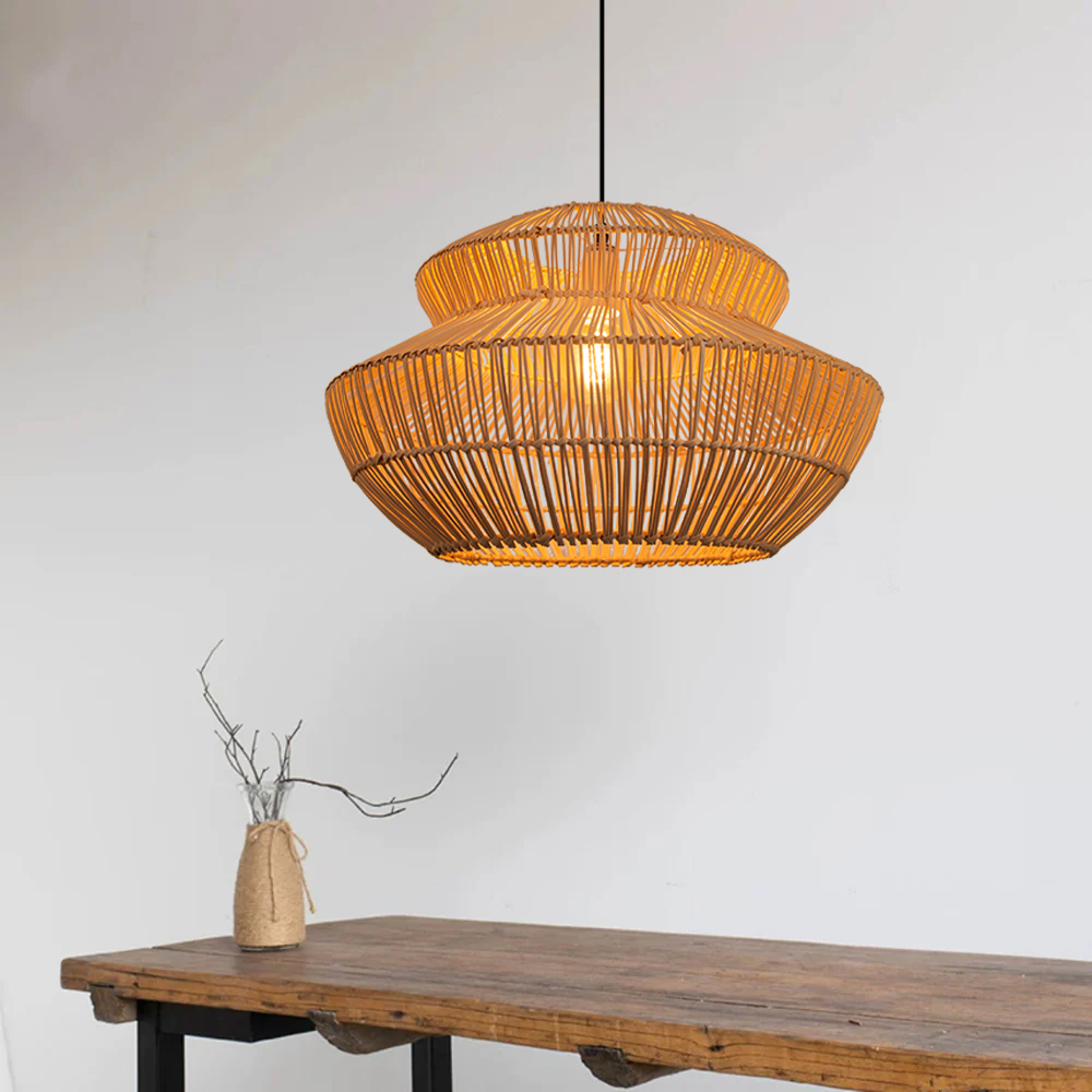 Creative Rattan Pendant Light for Dining Room