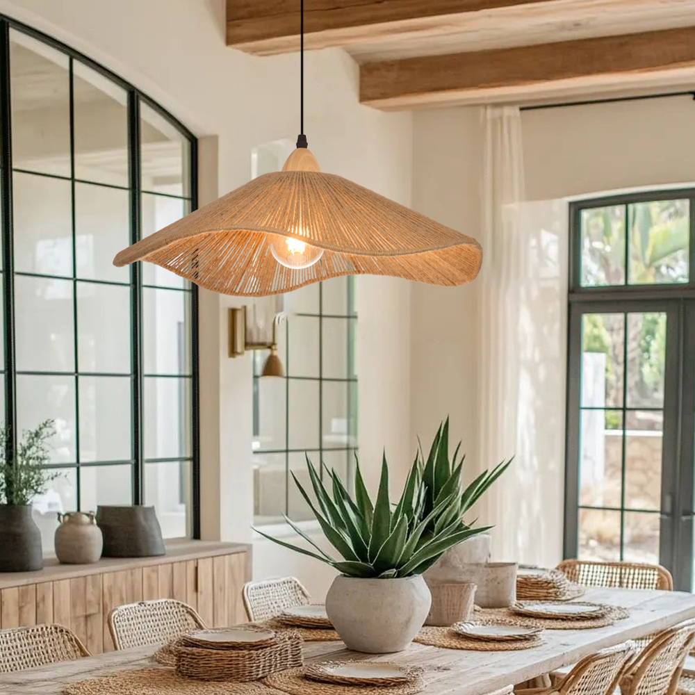 50% OFF Clearance Boho Rope Pendant Lights for Dining Room