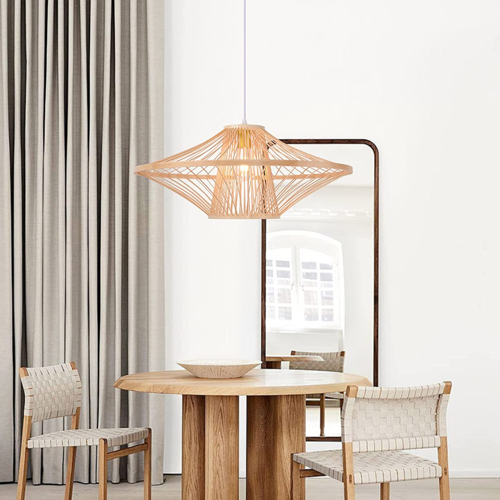Natural Bamboo Hanging Light for Living Room