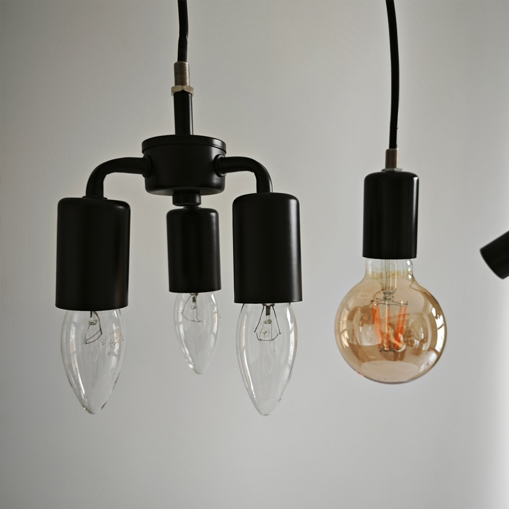 E26/E27 Integrated Multi-Head Lamp Socket Lamp Holder 2-in-1 3-in-1 5-in-1