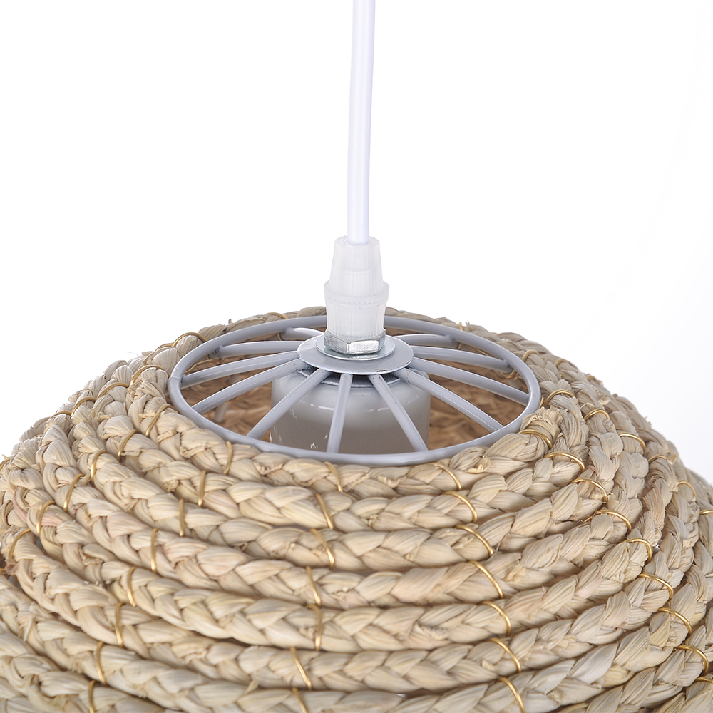 Wabi-Sabi Vintage Raffia Chandelier