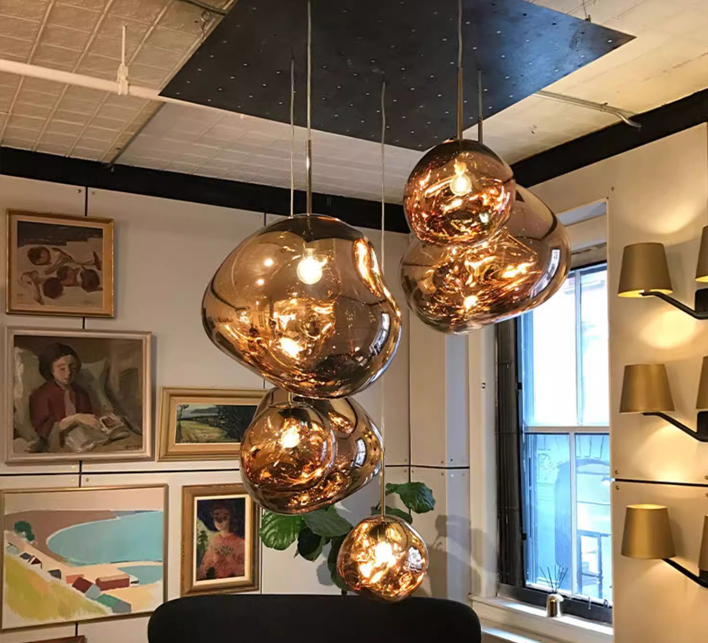 Designer Lava Chandelier Villa Loft Duplex Stairwell Pendant Light Apartment Living Room Empty Luxury Restaurant Lamp