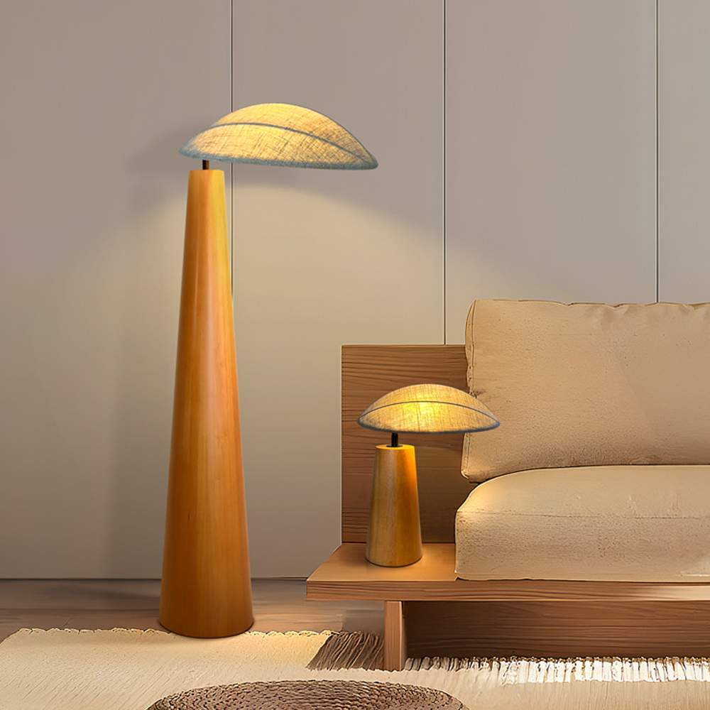 Wabi-sabi Retro LED Table Lamp Fabric Creative Atmosphere Desk Light