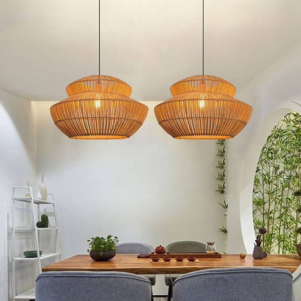 Creative Rattan Pendant Light for Dining Room