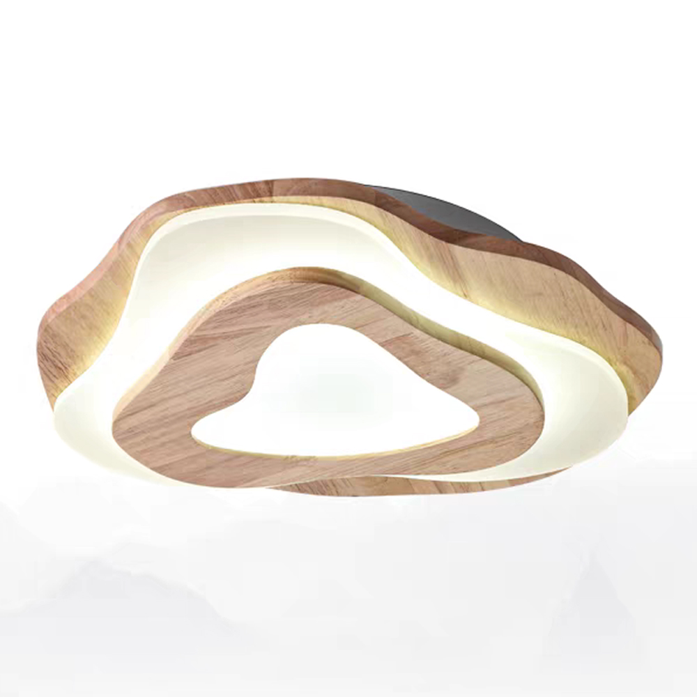 50% OFF Clearance 40CM Dimmable Wooden Ceiling Light with Remote Control