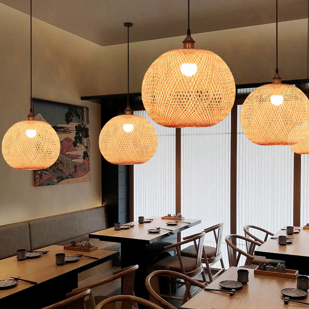 Hand Woven Spherical Stairwell Lighting