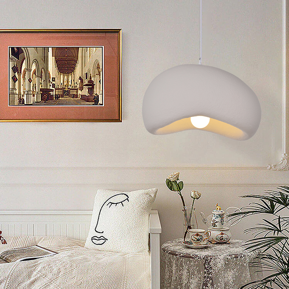 Minimalist Resin Pendant Light Wabi-sabi Style Hanging Light for kitchen Dining Living Room