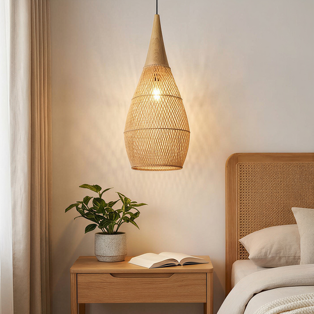 Beautiful Rattan Pendant Light Kitchen Restaurant Hanging Lights