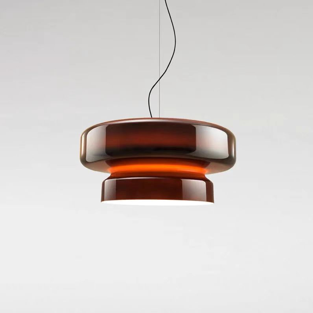Nordic Glass Pendant Light Mid-Century Modern Minimalist Colored Glass Bar Ambient Light