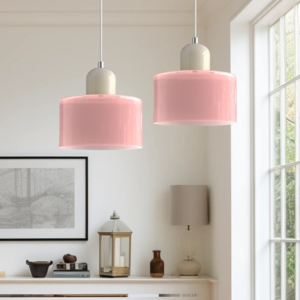 Bauhaus Small Glass Pendant Light For Dining Room and Bedroom