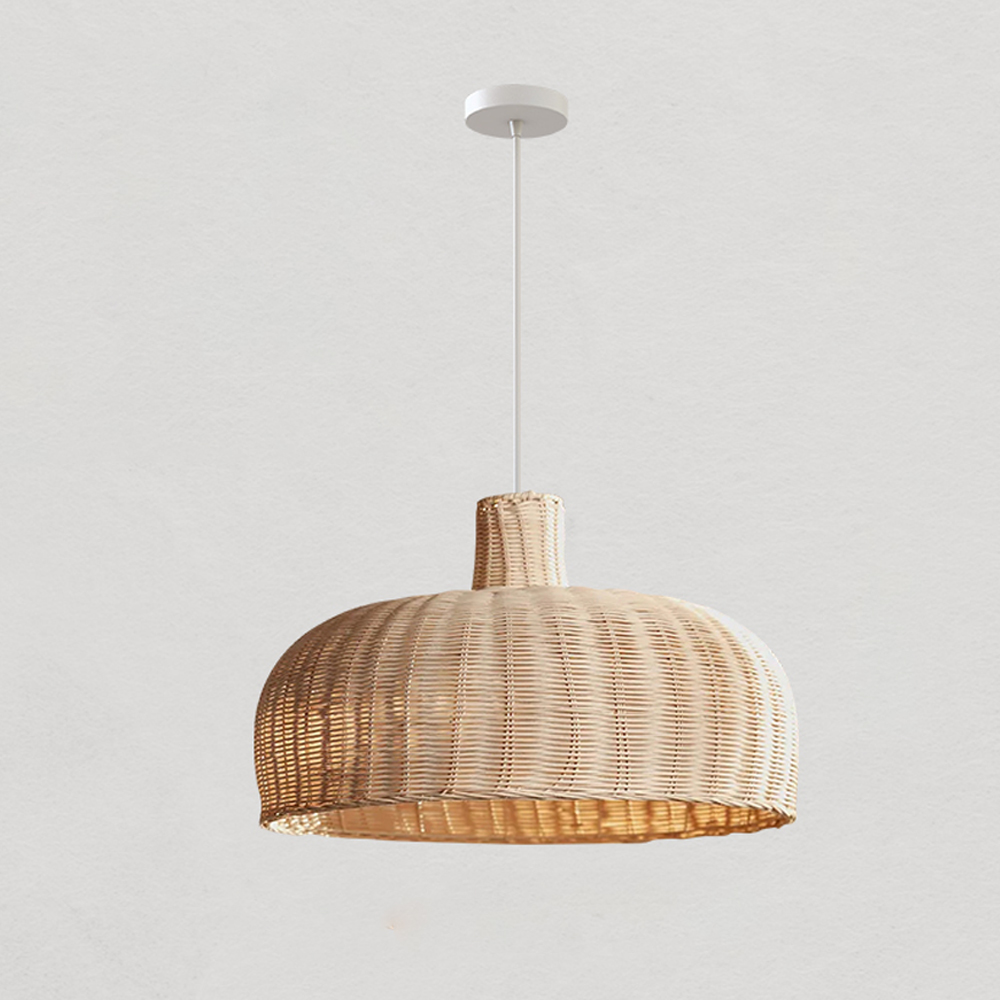 Retro Rattan Ceiling Lighting Japanese Creative Handwoven Restaurant Chandelier