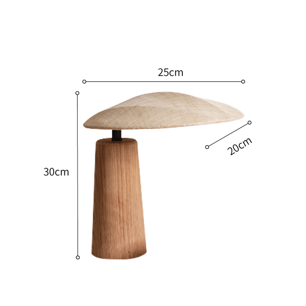 Wabi-sabi Retro LED Table Lamp Fabric Creative Atmosphere Desk Light