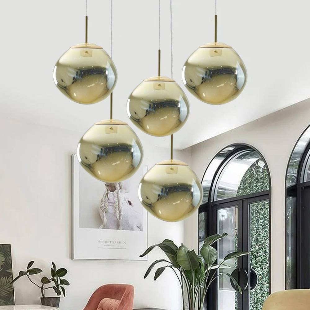 50% OFF Clearance Gold Lava Stairwell Pendant Lights Dining Room Decor Lamps