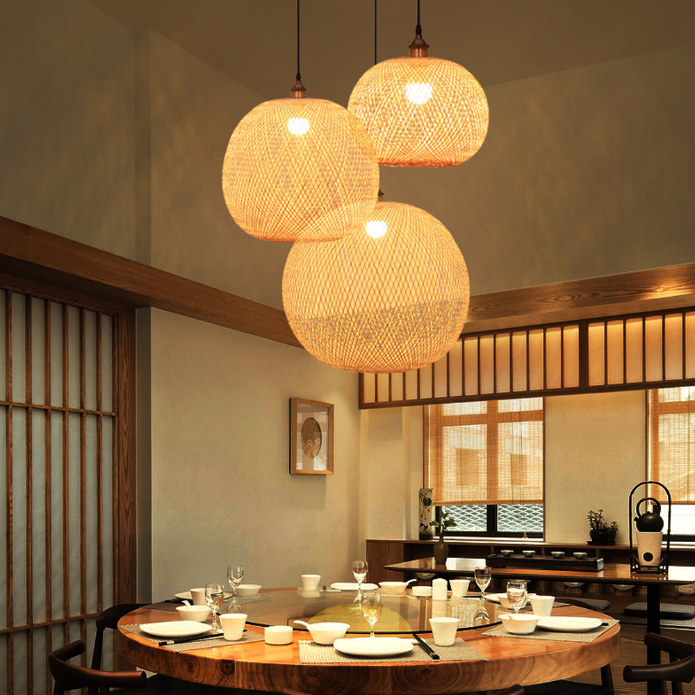 Hand Woven Spherical Stairwell Lighting