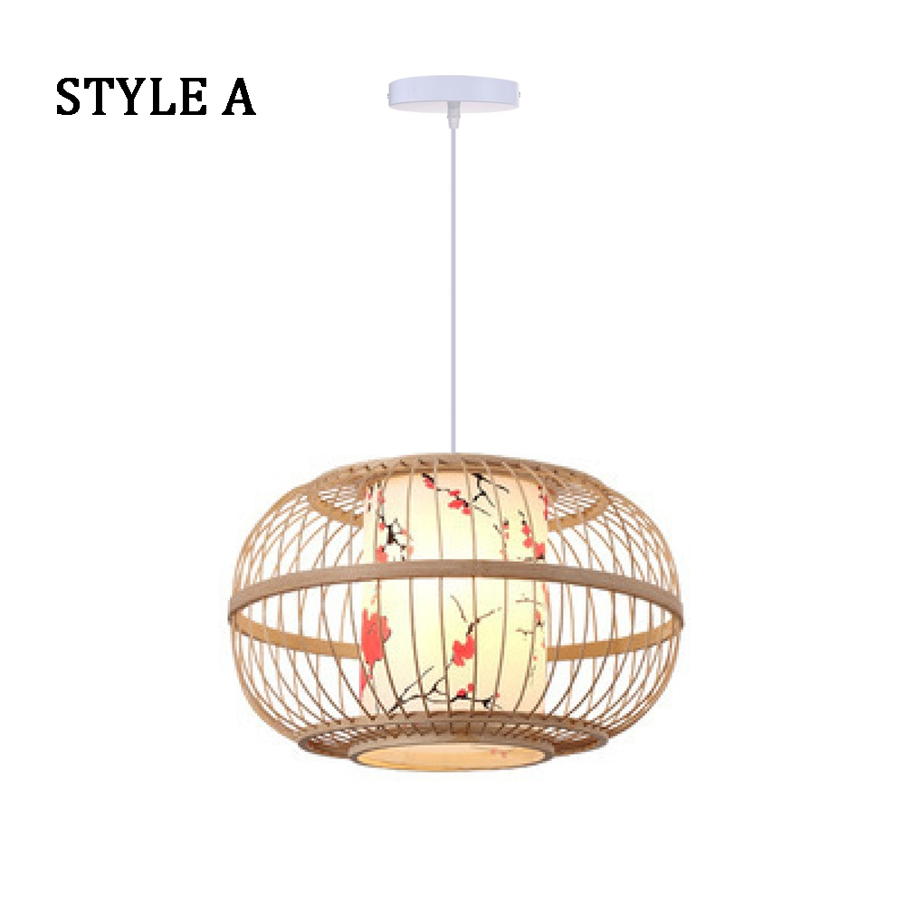 Japanese Restaurant Bamboo Lantern Chandelier Light Balcony Corridor Decorative Lamp