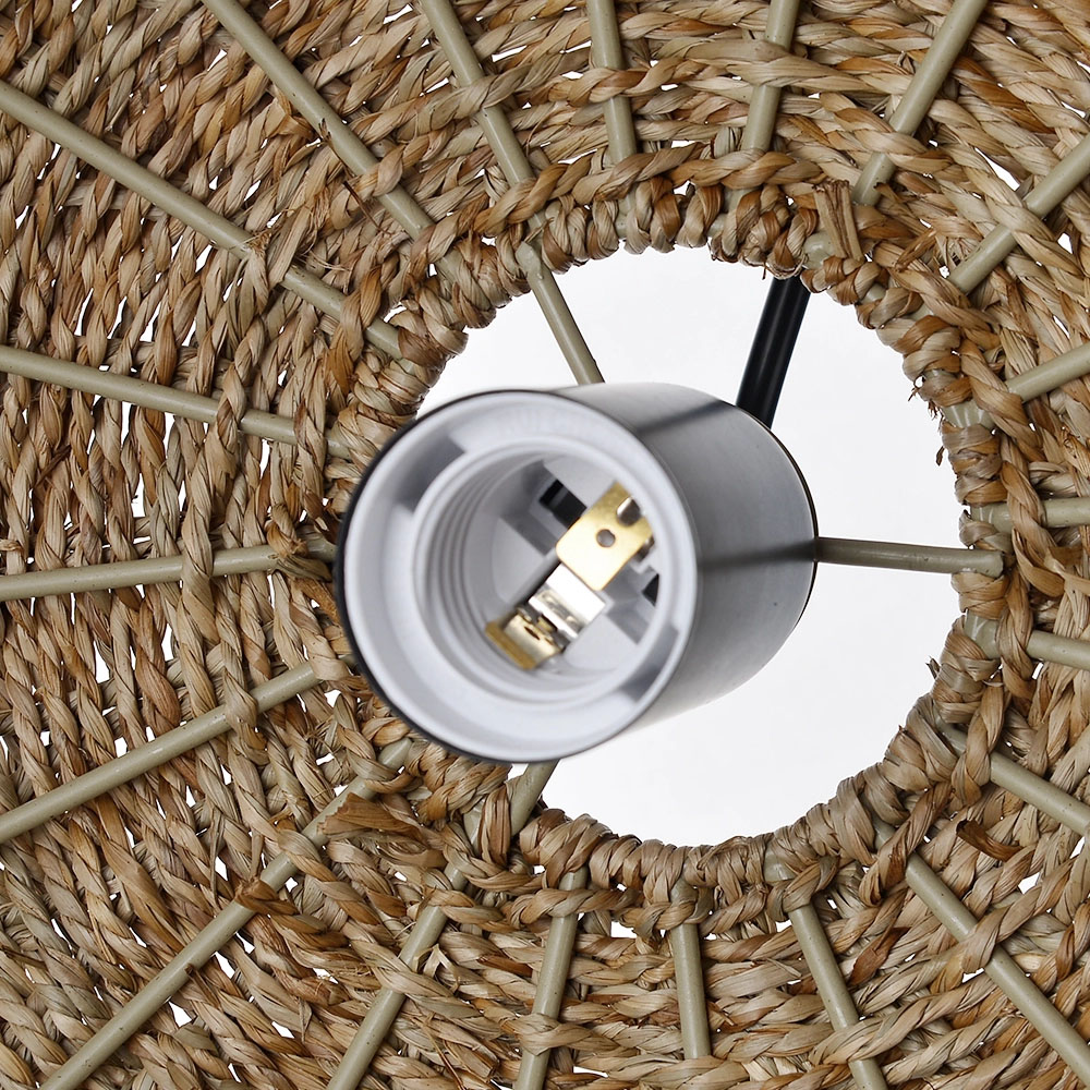 Wabi Sabi style Seagrass Pendant Lights for Dining Room