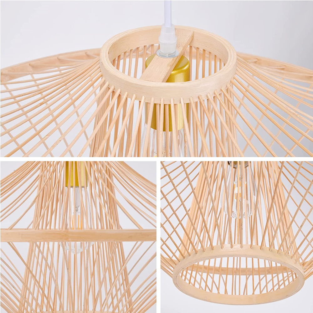 Natural Bamboo Hanging Light for Living Room