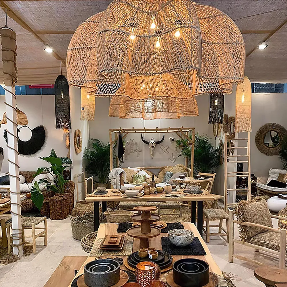 Rattan Novelty Pendant Lights Wicker Pendant Shade