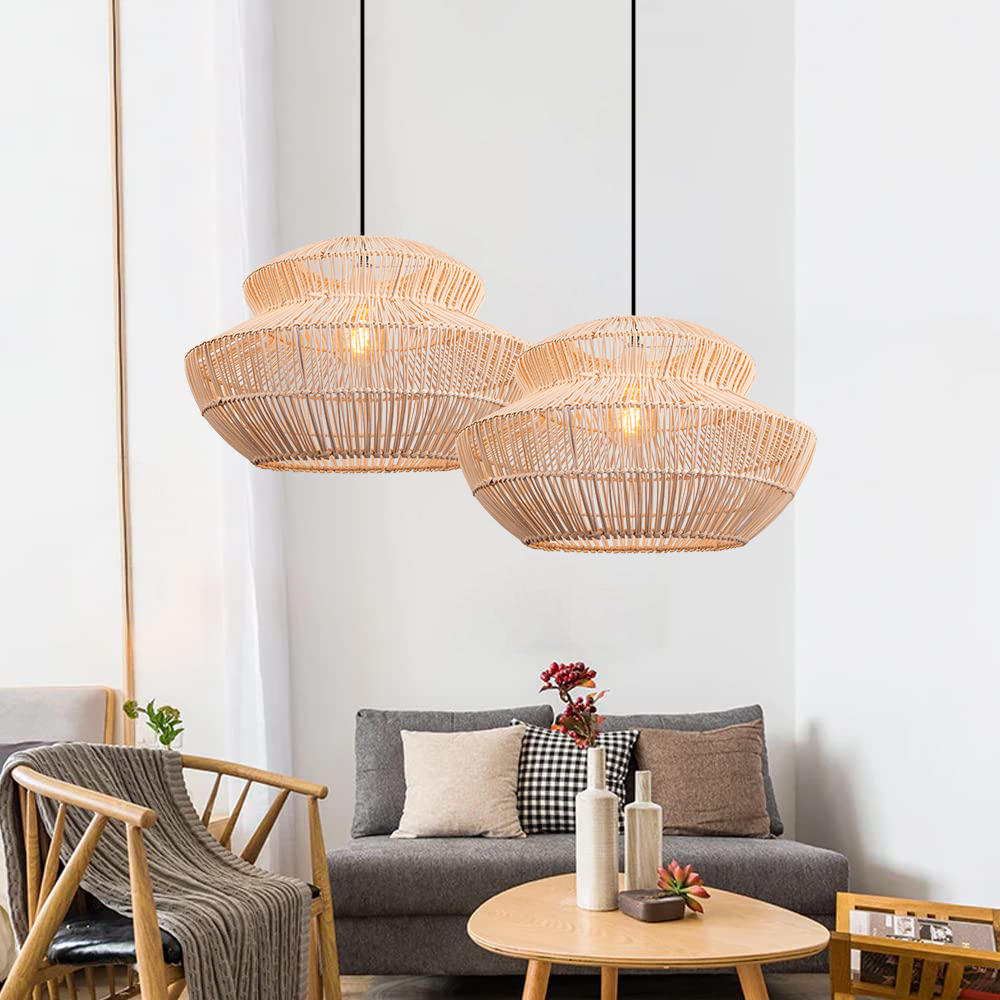 Creative Rattan Pendant Light for Dining Room