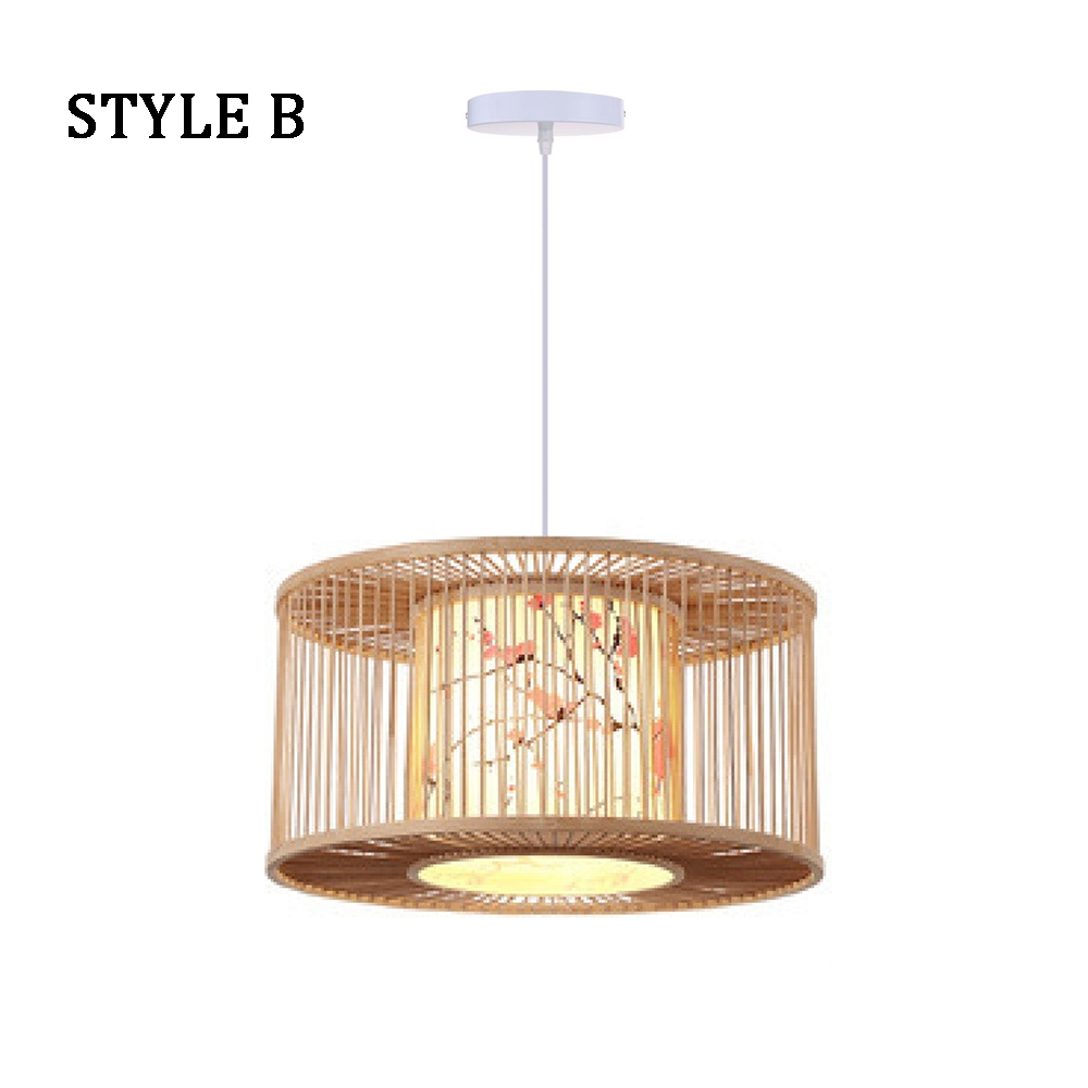 Japanese Restaurant Bamboo Lantern Chandelier Light Balcony Corridor Decorative Lamp