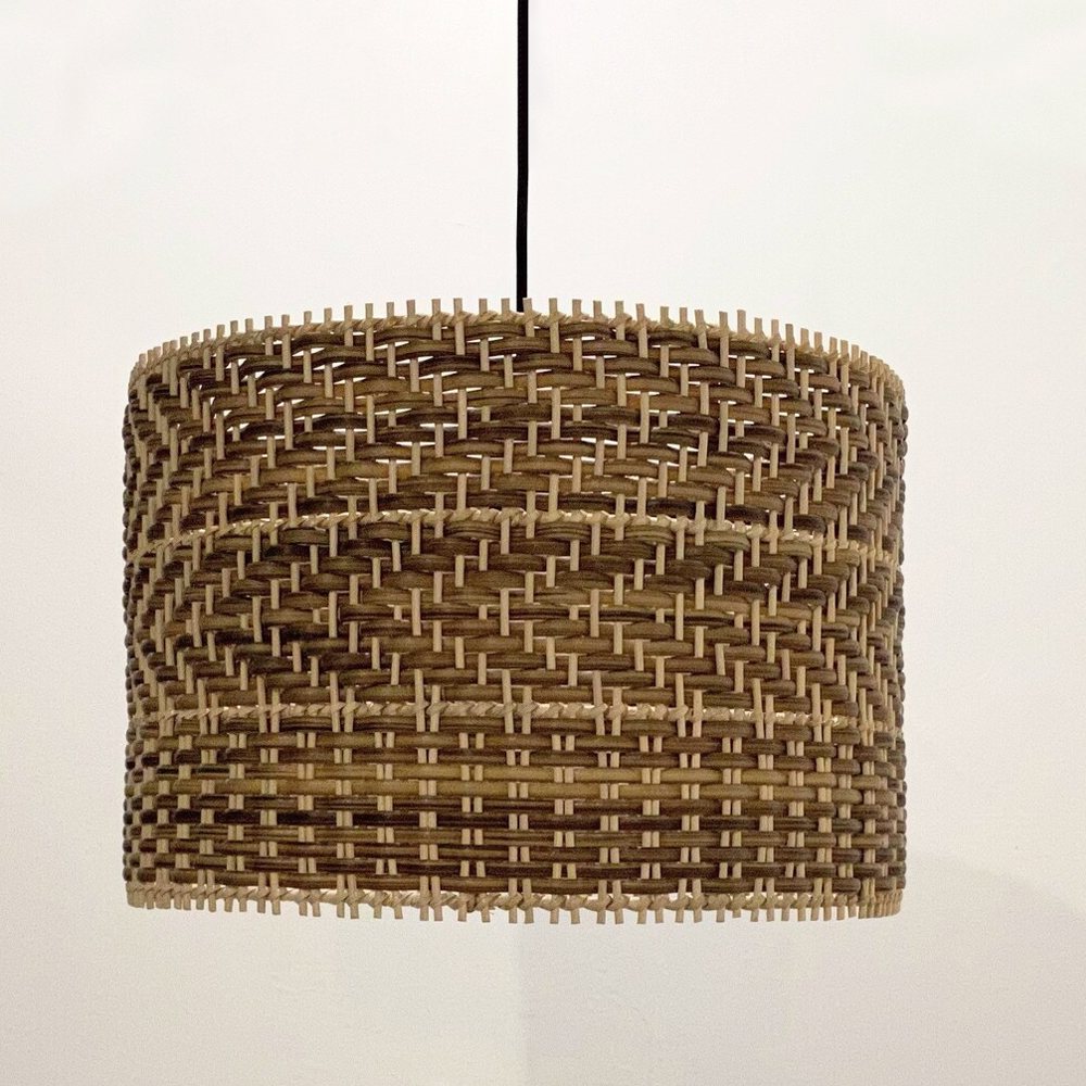 Wabi Sabi Style Canggu Rattan Hanging Light Fixture Lampshade