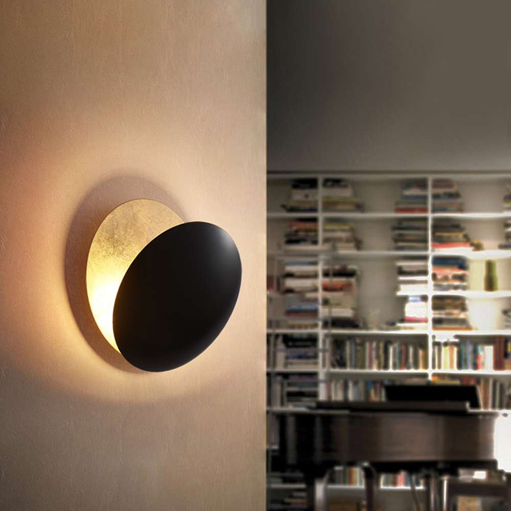 Nordic Luxury Full Moon Wall Light Sconce Lights for Bedroom, Staircase Aisle
