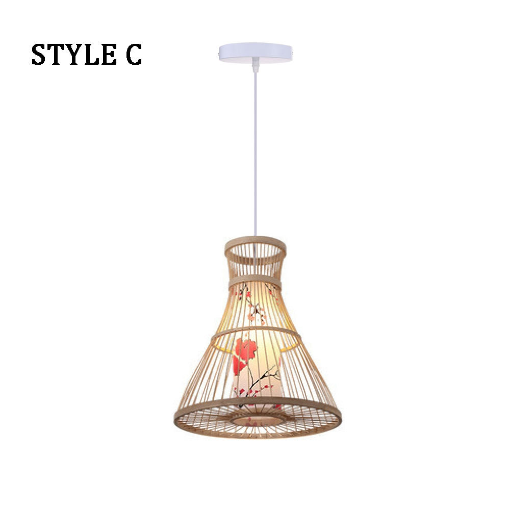 Japanese Restaurant Bamboo Lantern Chandelier Light Balcony Corridor Decorative Lamp