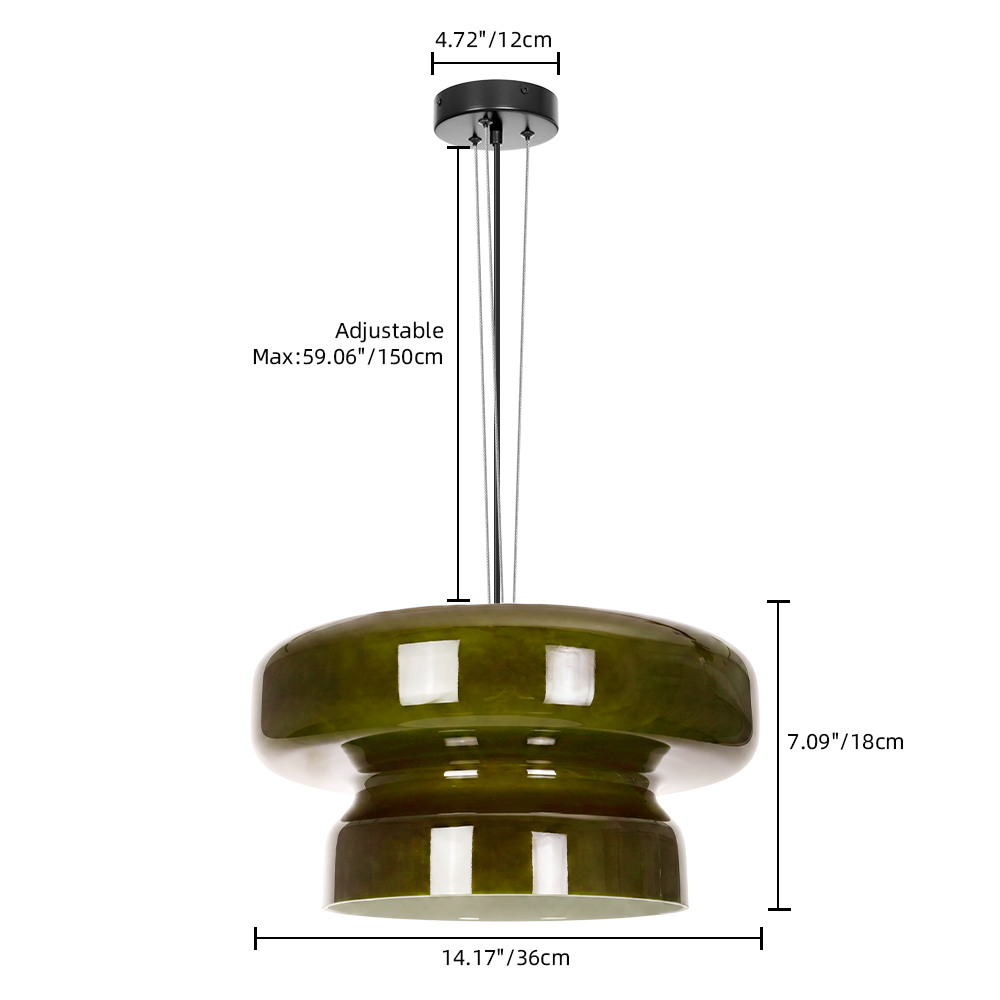 Nordic Glass Pendant Light Mid-Century Modern Minimalist Colored Glass Bar Ambient Light