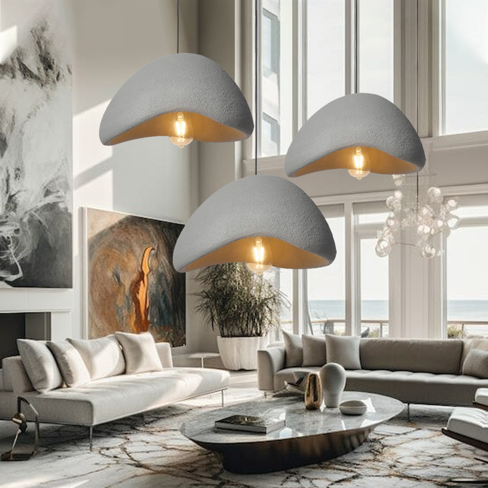 Classic Gray Living Room Wabi-sabi Pendant Light Home Life Lighting Decoration
