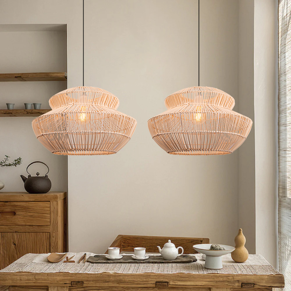 Creative Rattan Pendant Light for Dining Room