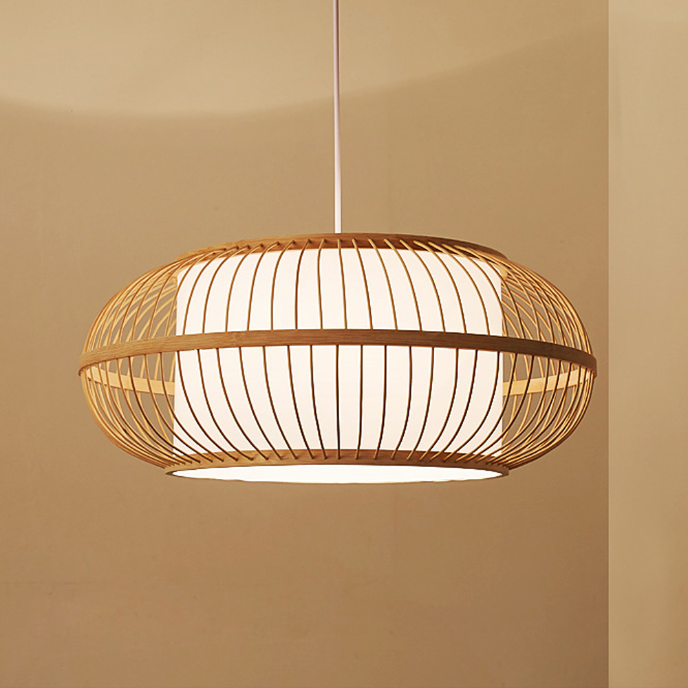 Artistic Bamboo Hanging Lamp Creative New Chinese Zen Restaurant Chandelier