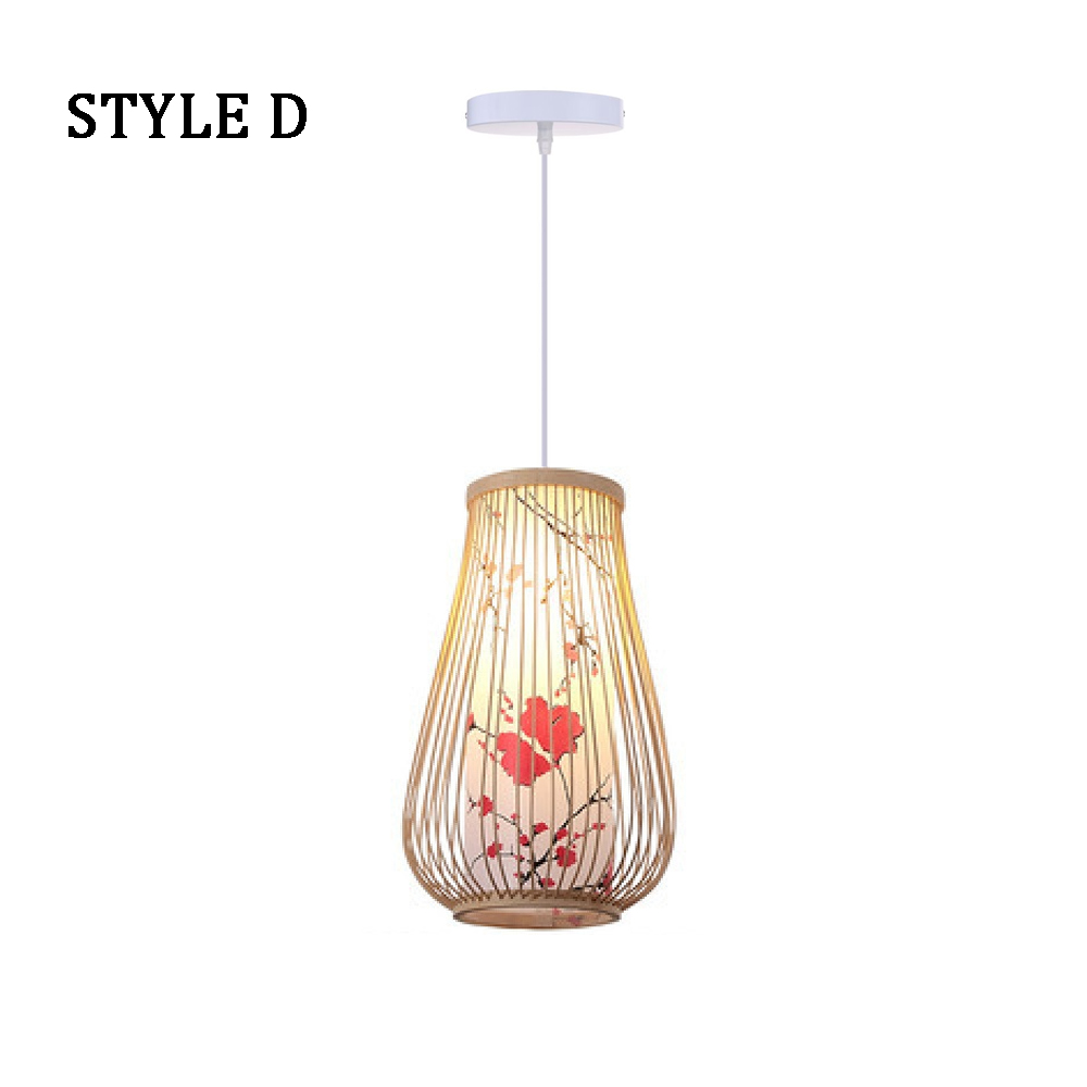 Japanese Restaurant Bamboo Lantern Chandelier Light Balcony Corridor Decorative Lamp