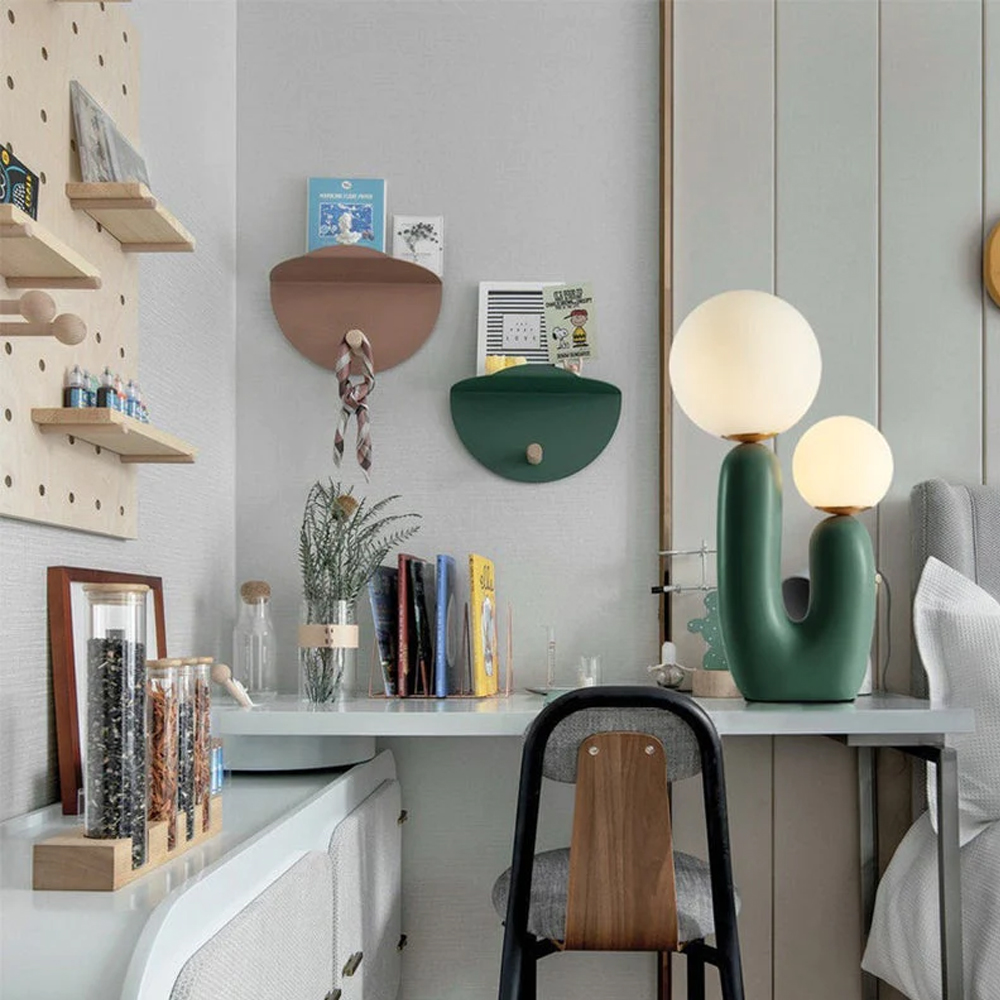 Retro Traditional Vintage Decorative Green Table Lamp for Livingroom Bedroom