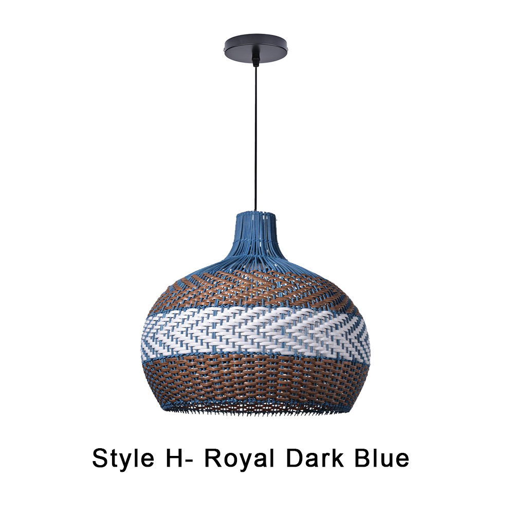 Simply White Rattan Pendant Light