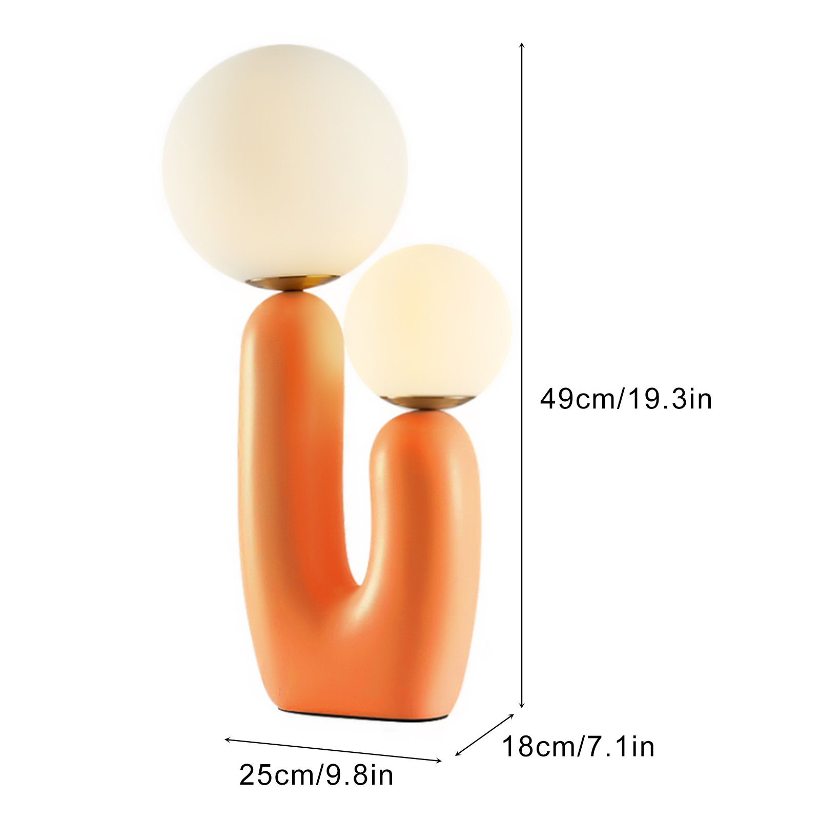 Orange Desk Lamp for Reading Room Bedroom